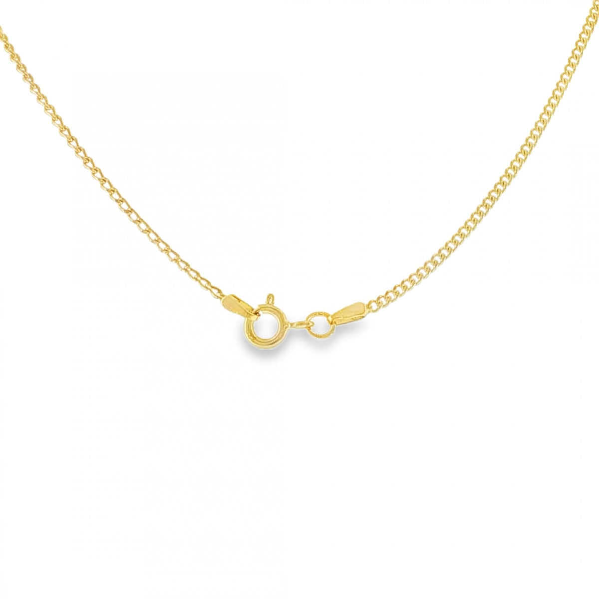 9ct Yellow & White Gold Diamond Brick Drop Pendant & Necklace
