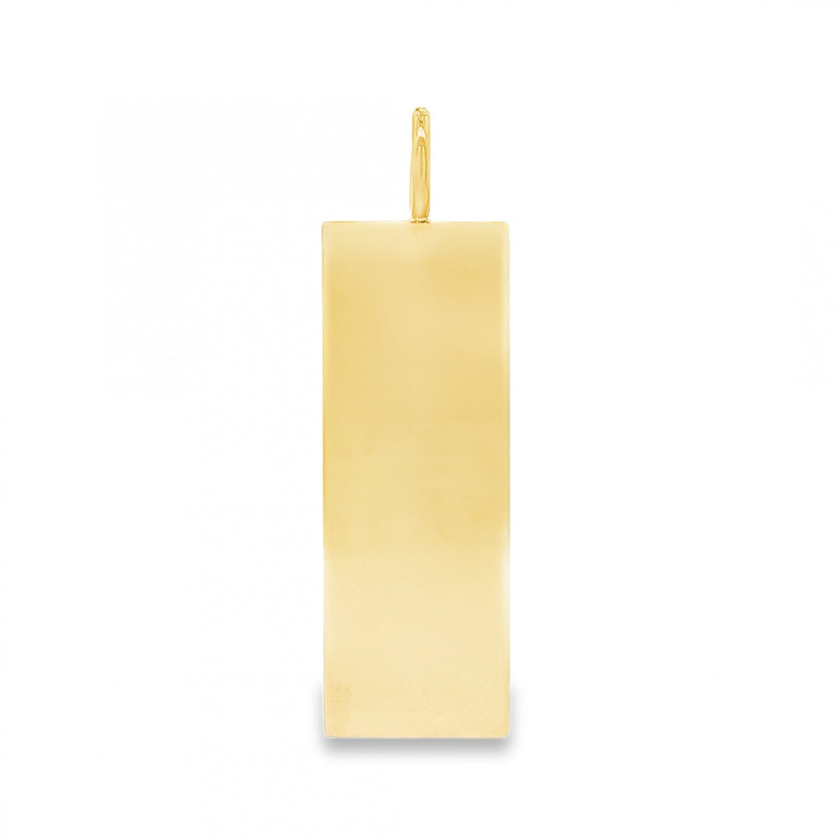 9ct Yellow Gold Plain Ingot Pendant - 15x42x4mm - 31.1g