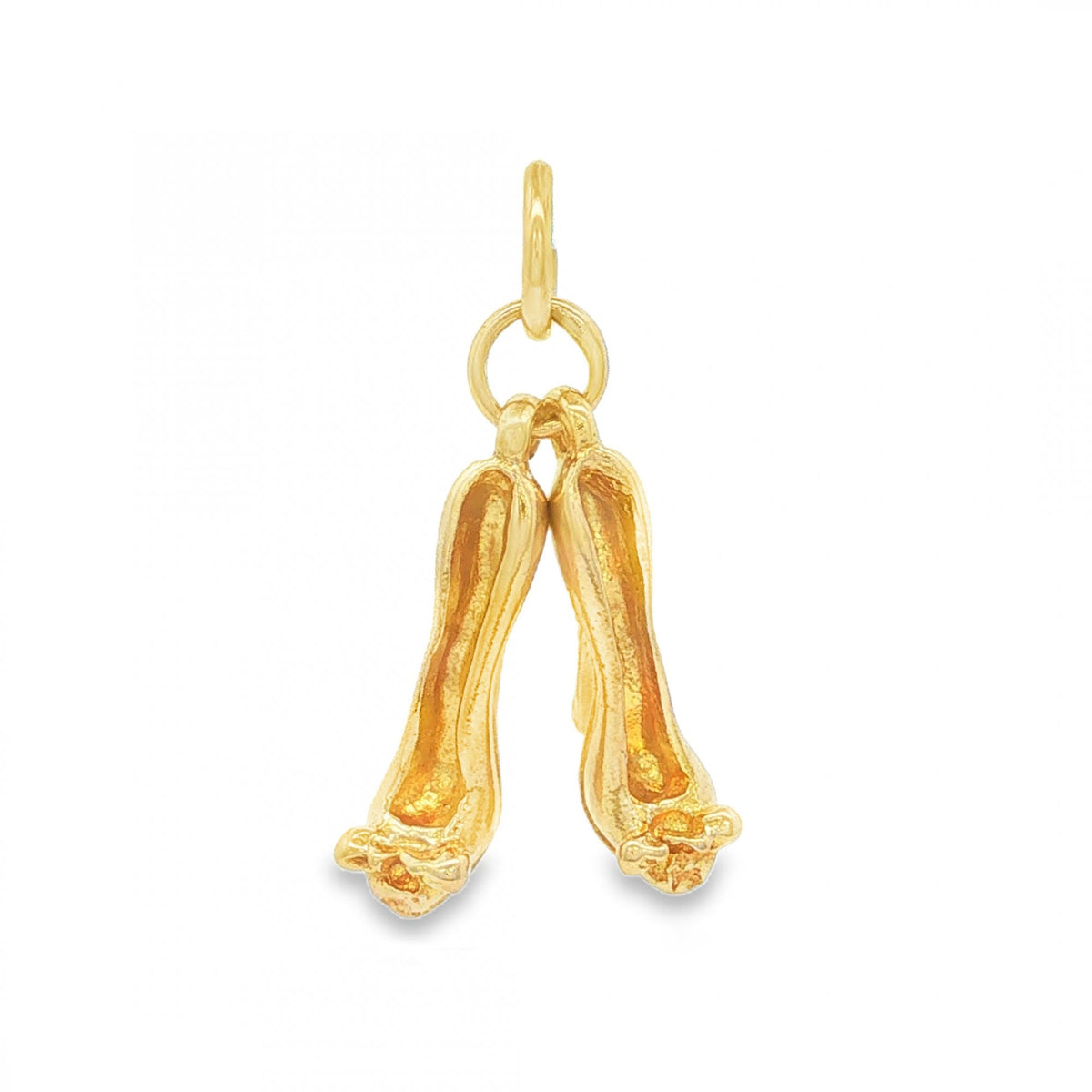 9ct Yellow Gold Double Stiletto Charm - 13x21x8mm - 2.3g