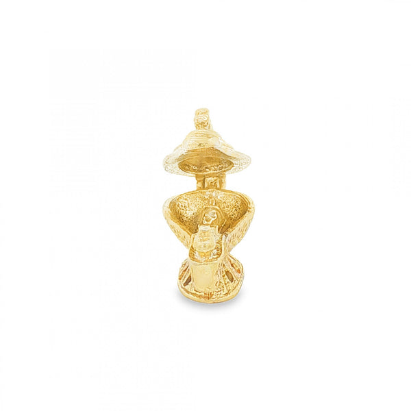 9ct Yellow Gold Genie Lamp Charm - 24x12x8mm - 3.5g