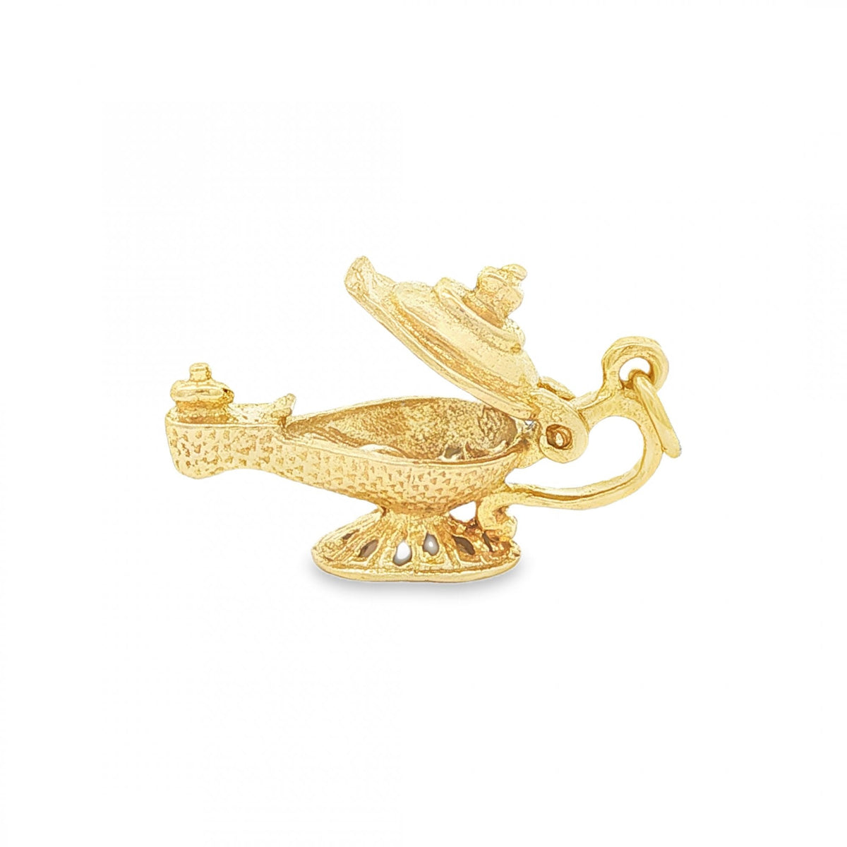 9ct Yellow Gold Genie Lamp Charm - 24x12x8mm - 3.5g
