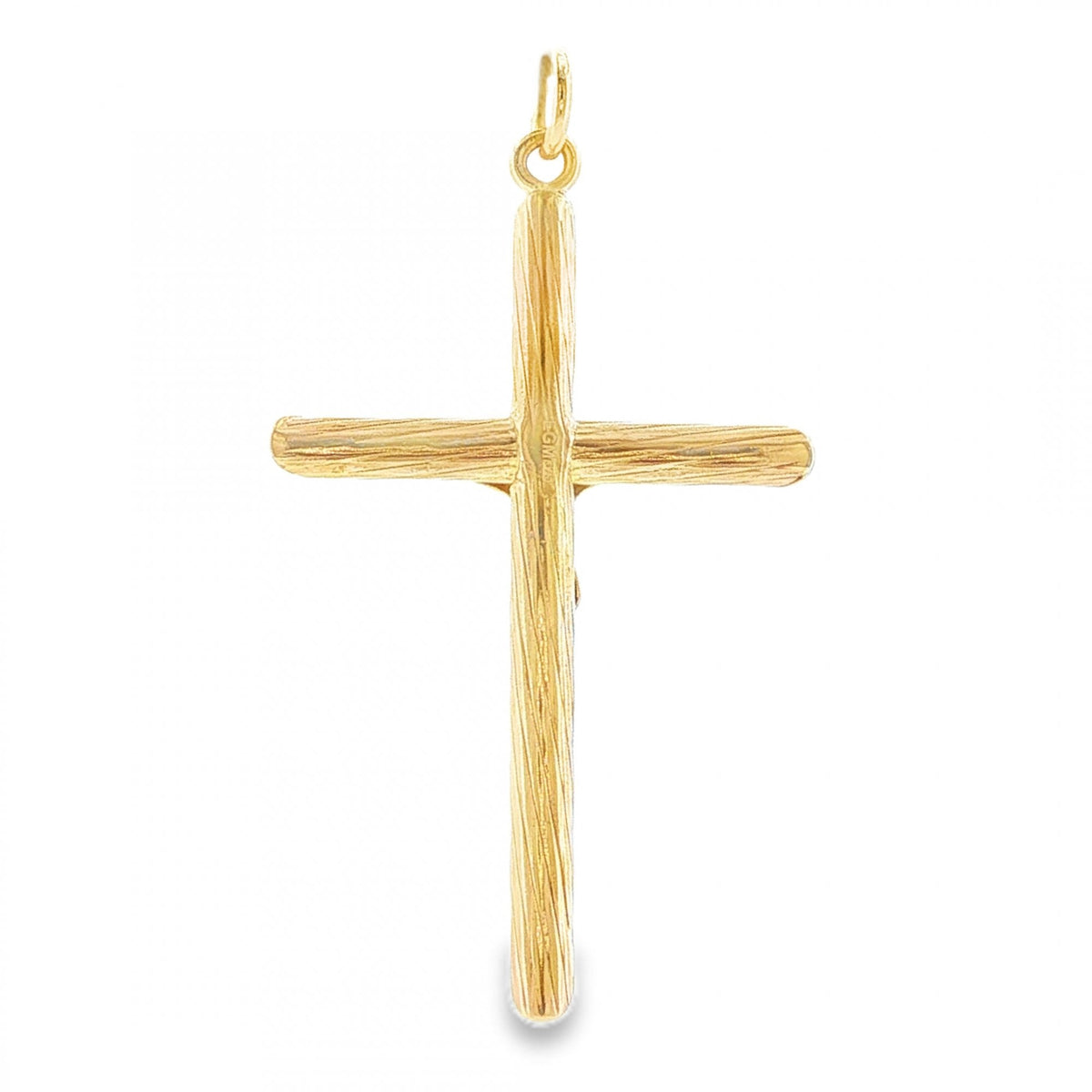 9ct Yellow Gold Hollow Crucifix Pendant - 26x44x4.5mm - 2.7g