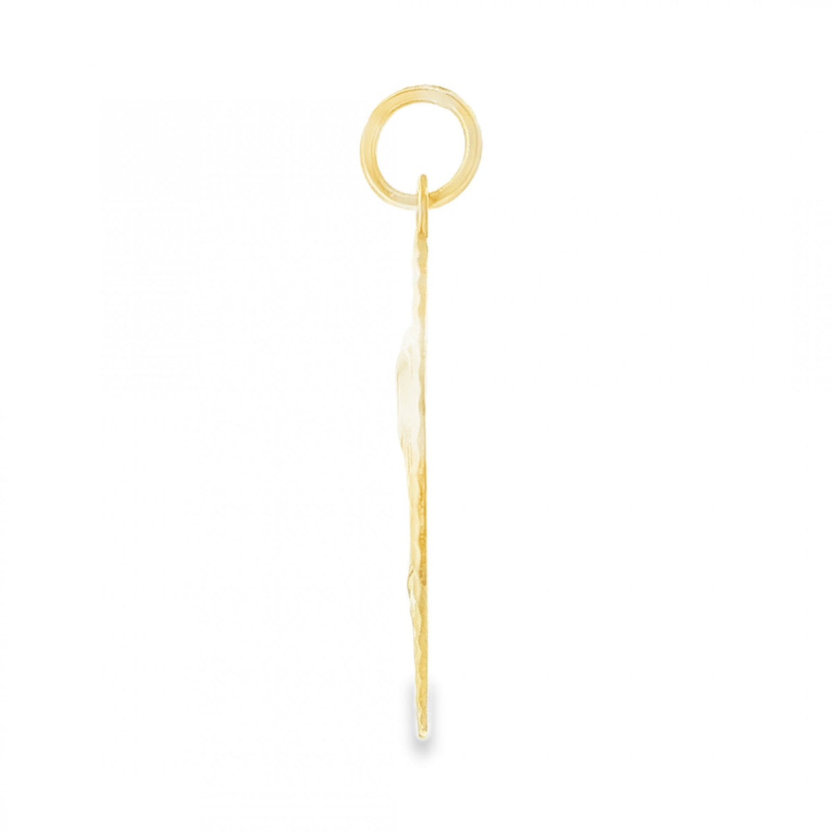 9ct Yellow Gold Fluted Oval Madonna Pendant - 20x30x1.5mm - 4.2g