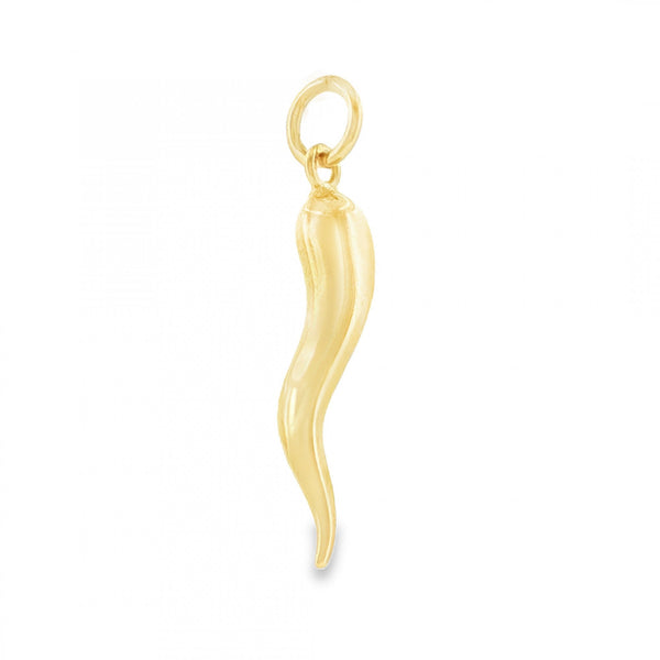 9ct Yellow Gold Horn of Plenty Pendant - 6x26x4.5mm - 1.1g