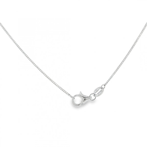 950 Platinum 0.5mm Fine Curb Chain - 20" - 2.3g