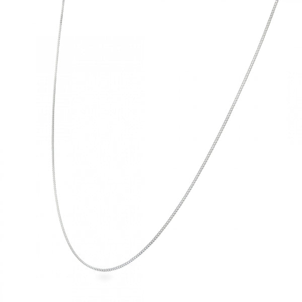 950 Platinum 0.5mm Fine Curb Chain - 20" - 2.3g