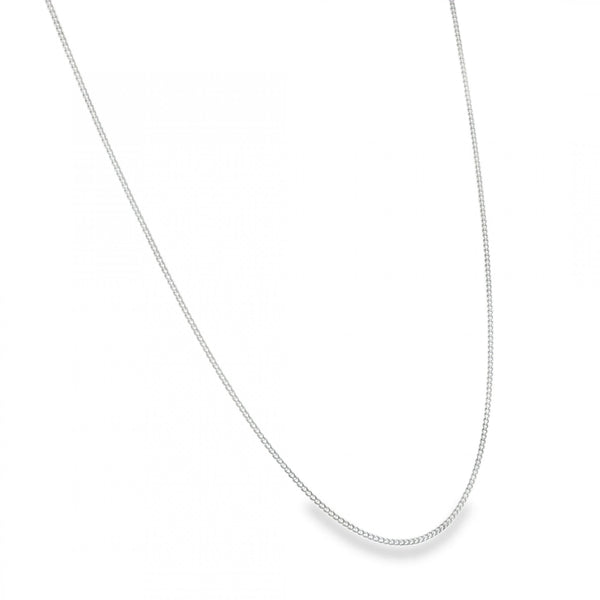 950 Platinum 1mm Fine Curb Chain - 20" - 4.4g