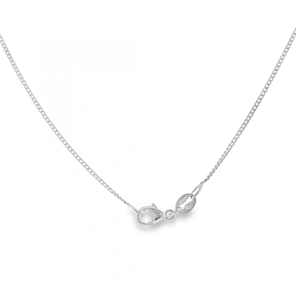 950 Platinum 1mm Fine Curb Chain - 20" - 4.4g