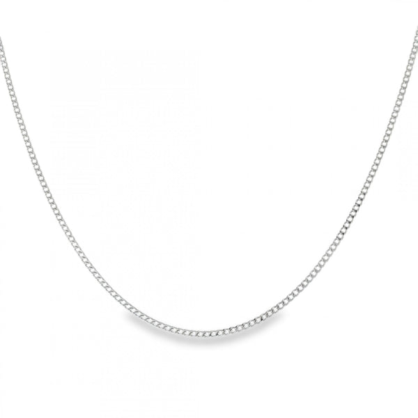 950 Platinum 1mm Fine Curb Chain - 20" - 4.4g