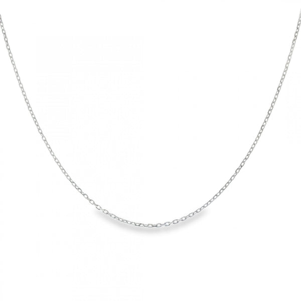 950 Platinum 1mm Fine File Trace Chain - 20" - 2.3g