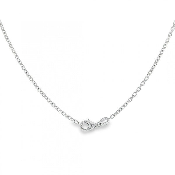 950 Platinum 1.5mm Fine File Trace Chain - 18" - 6.0g