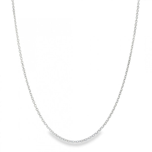950 Platinum 1.5mm Fine File Trace Chain - 20" - 6.7g