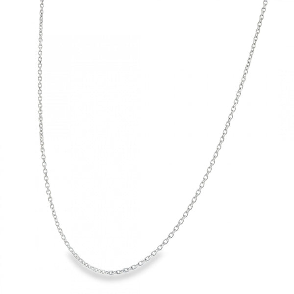 950 Platinum 1.5mm Fine File Trace Chain - 20" - 6.7g