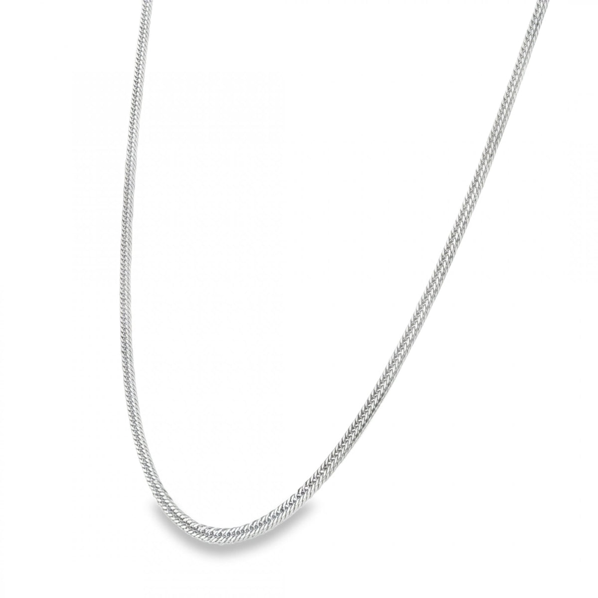 950 Platinum 2.5mm Fine Double Curb Chain - 20" - 13.4g