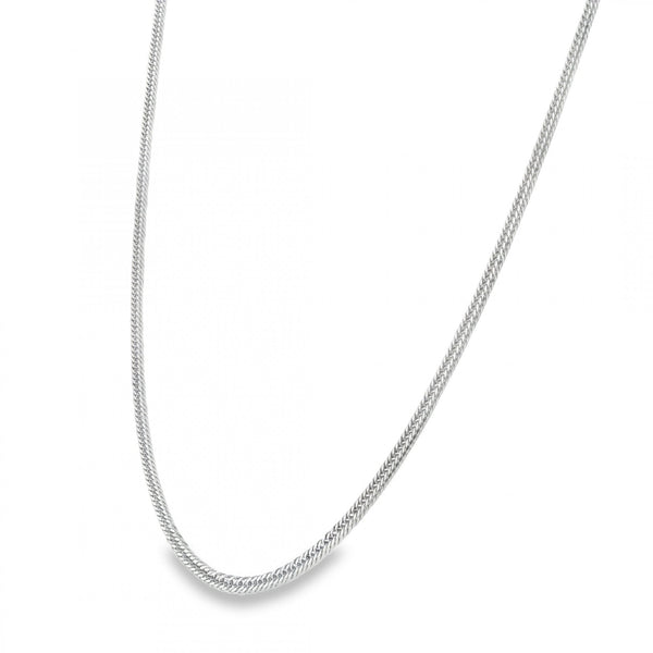 950 Platinum 2.5mm Fine Double Curb Chain - 20" - 13.4g