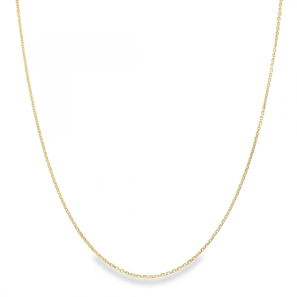 18ct Yellow Gold Fine File Trace Chain - 16/18" - 2.7g