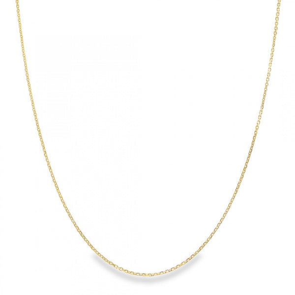 18ct Yellow Gold Fine File Trace Chain - 16/18" - 2.7g