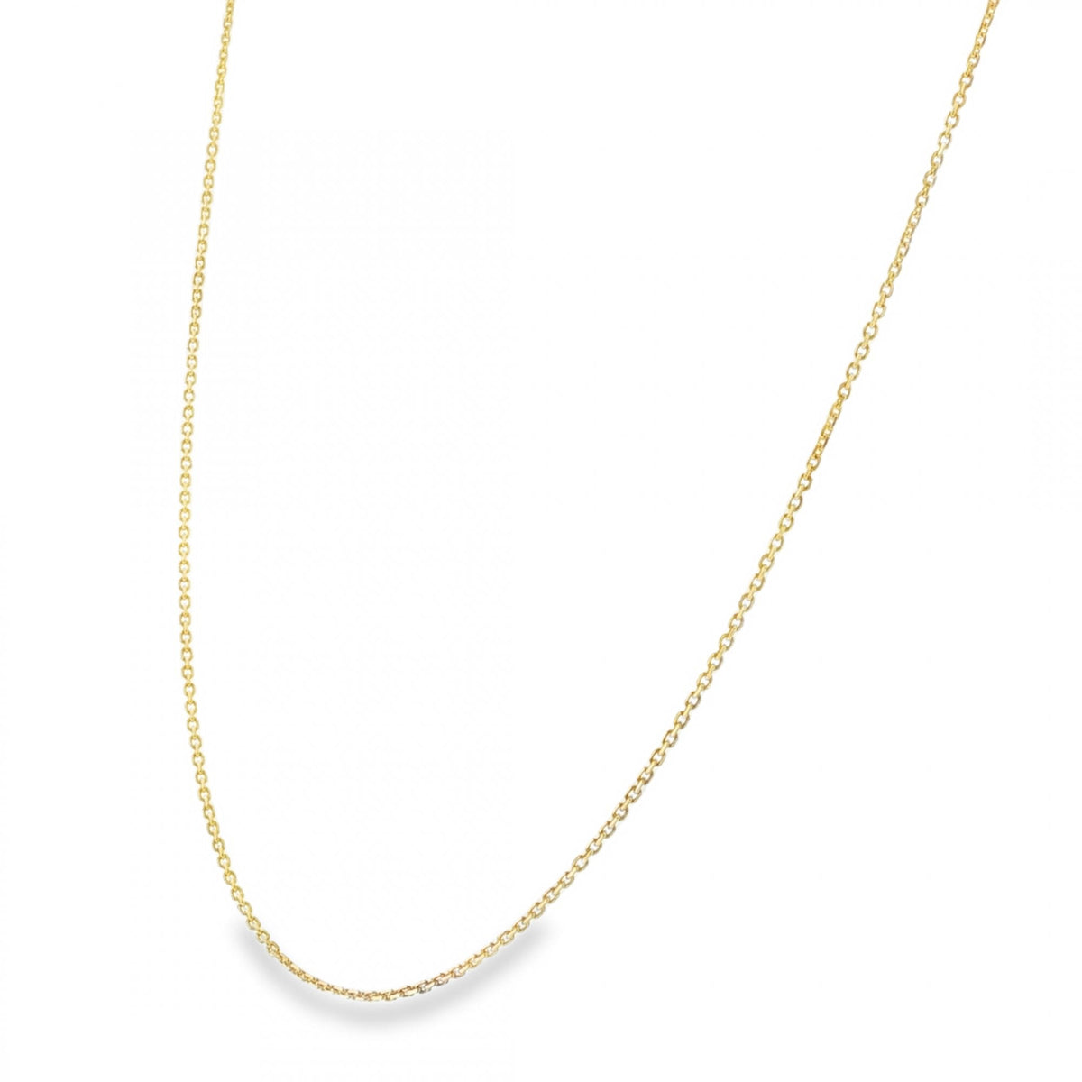 18ct Yellow Gold Fine File Trace Chain - 16/18" - 2.7g