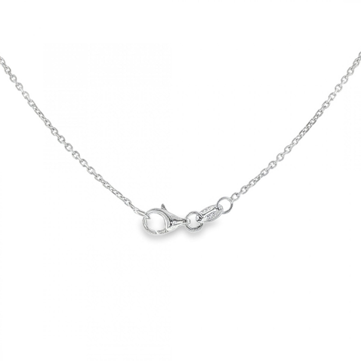 18ct White Gold Fine File Trace Chain - 16/18" - 2.8g