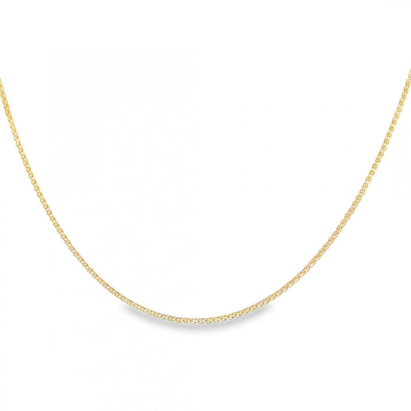 18ct Yellow Gold Spiga Chain - 20" - 2.9g