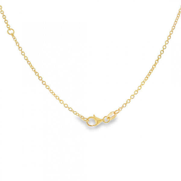 9ct Yellow Gold Closed Trace Chain - 18/20" - 3.4g