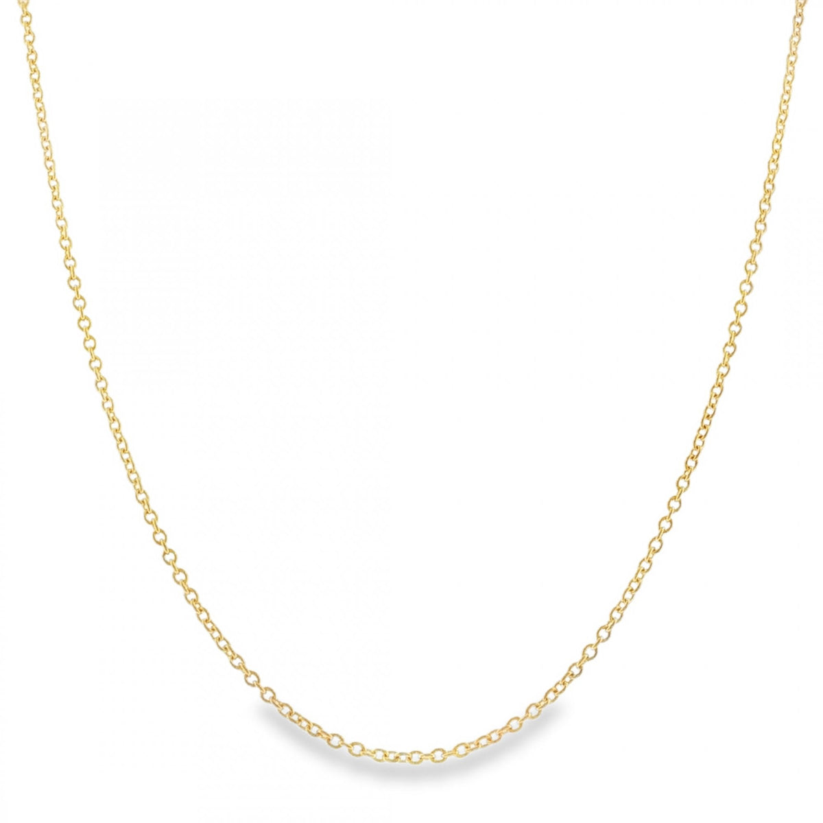 9ct Yellow Gold Closed Trace Chain - 18/20" - 3.4g
