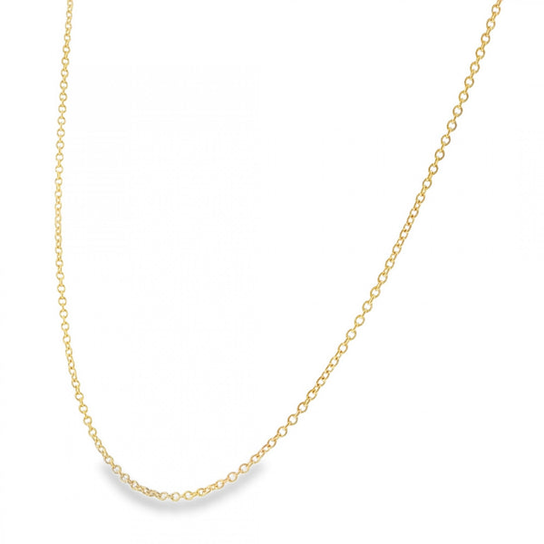9ct Yellow Gold Closed Trace Chain - 18/20" - 3.4g
