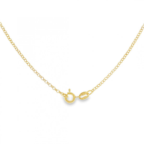 9ct Yellow Gold Round Belcher Chain - 18" - 2.0g