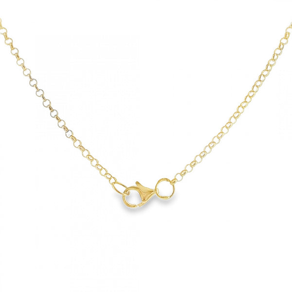 9ct Yellow Gold Round Belcher Chain - 18" - 2.5g
