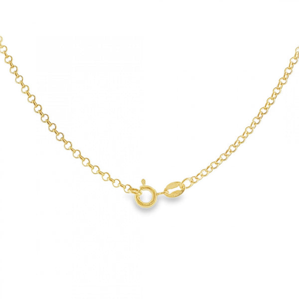 9ct Yellow Gold Round Belcher Chain - 20" - 3.9g