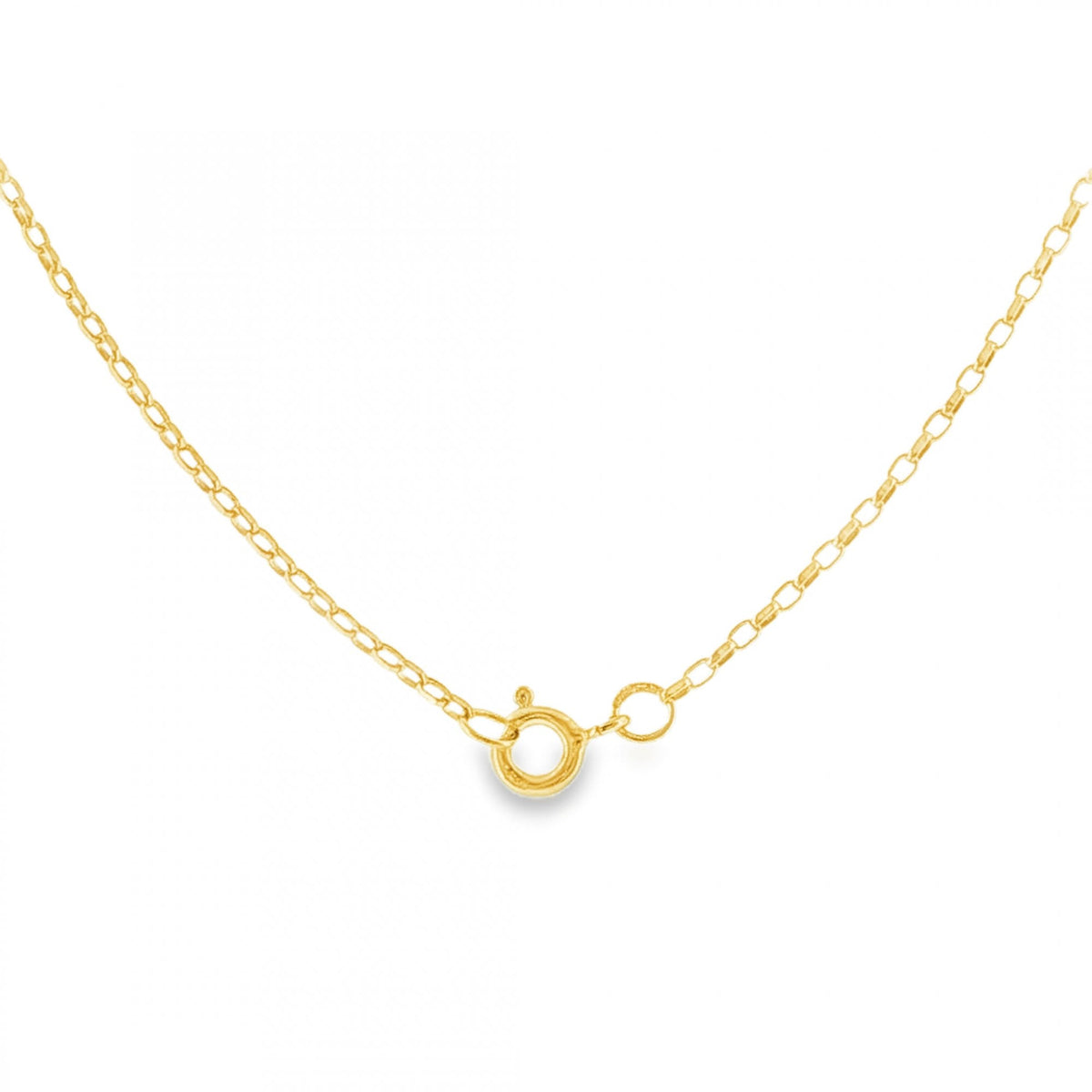9ct Yellow Gold Oval D-Cut Belcher Chain - 20" - 1.9g