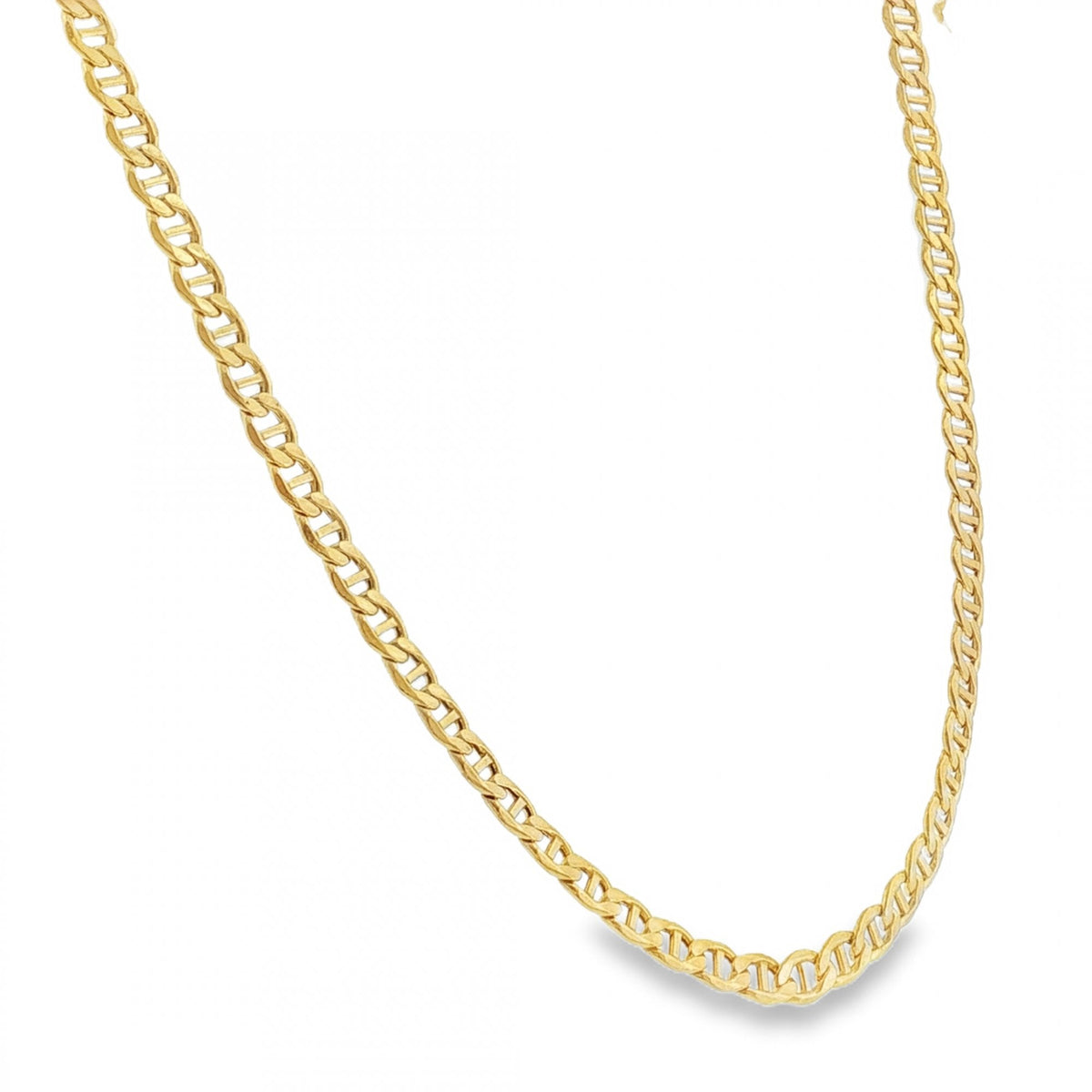 9ct Yellow Gold Hollow Anchor Chain - 18" - 5.4g