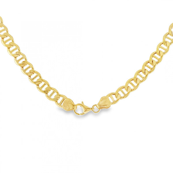 9ct Yellow Gold Hollow Anchor Chain - 18" - 5.4g