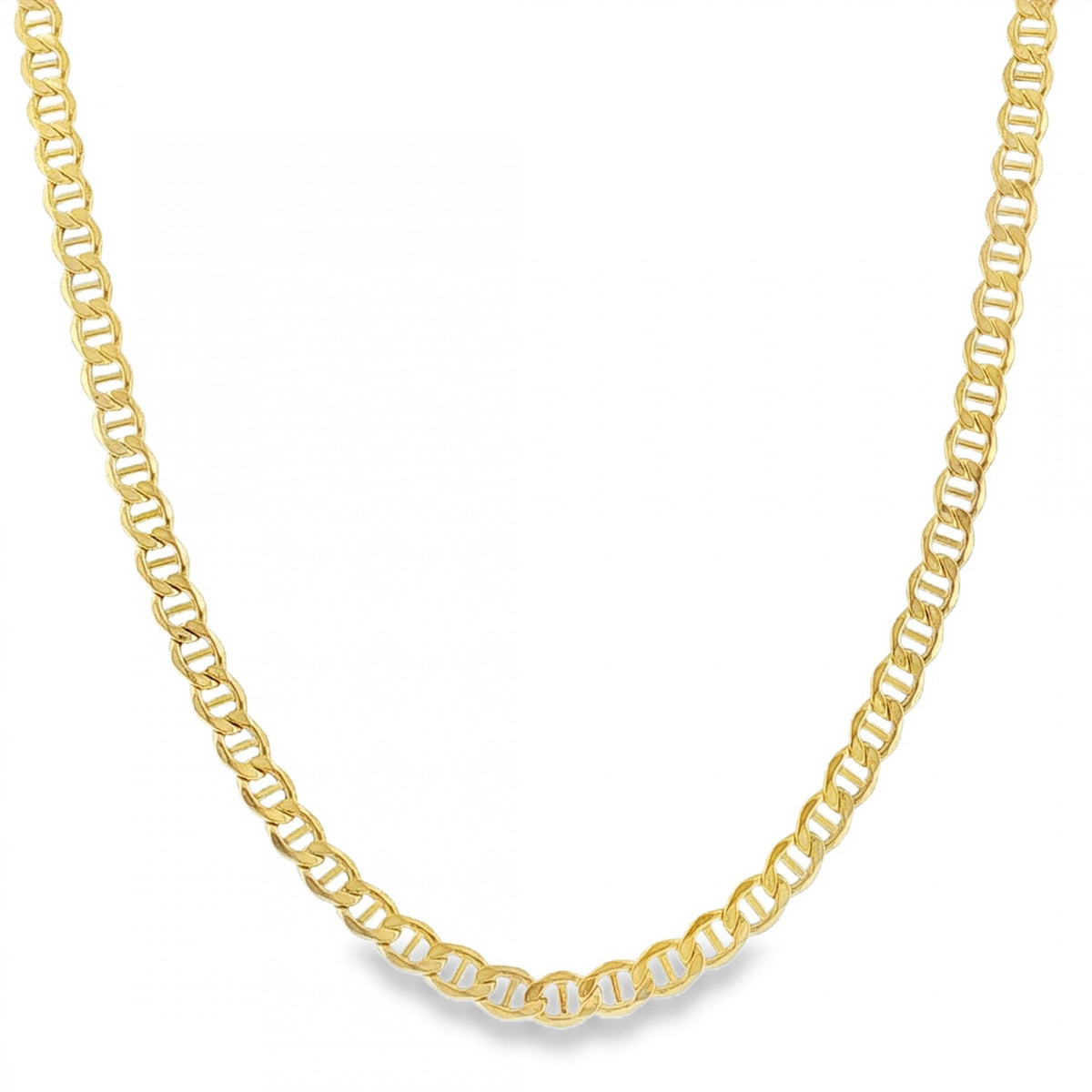 9ct Yellow Gold Hollow Anchor Chain - 18" - 5.4g