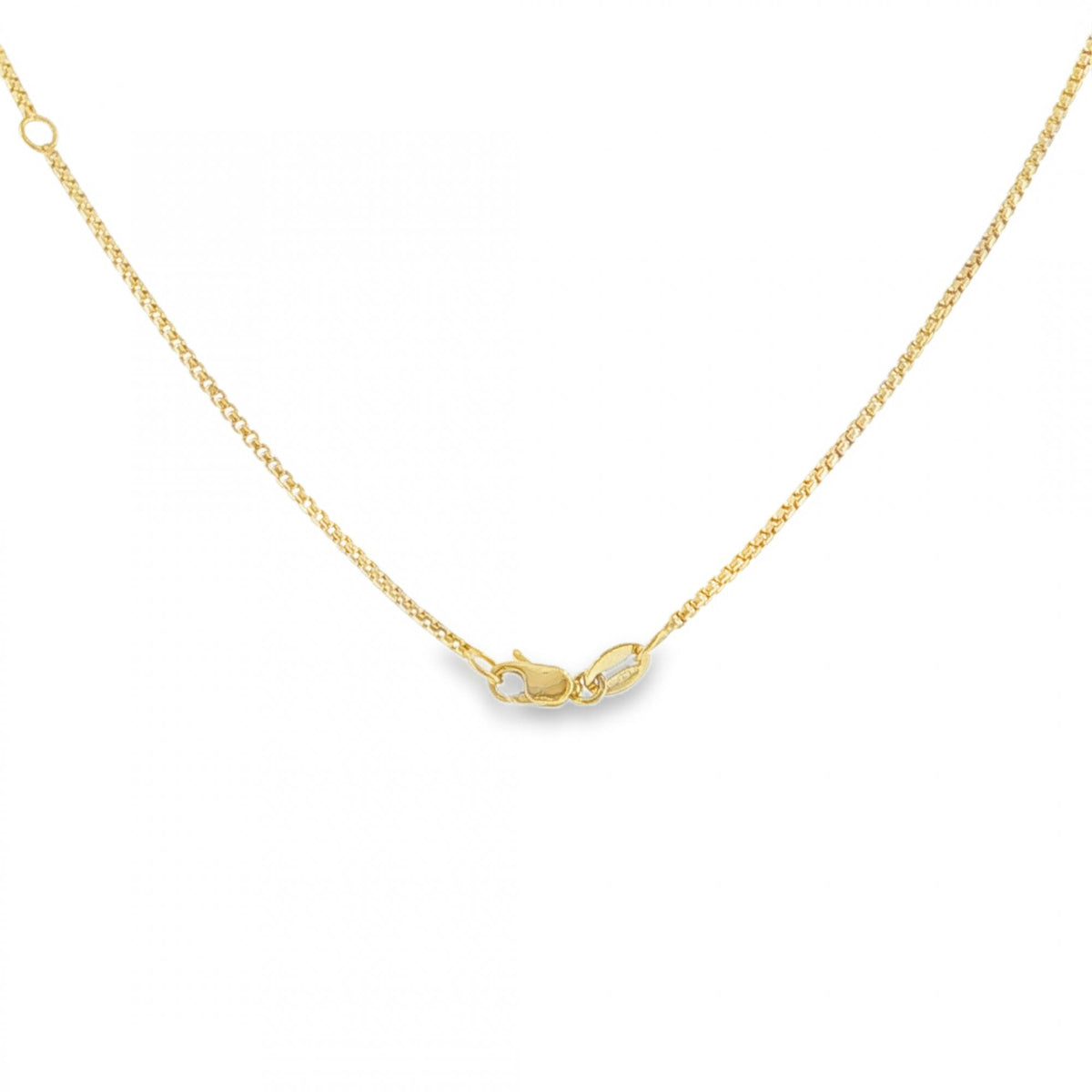 9ct Yellow Gold D-Cut Box Chain - 16/18" - 1.5g