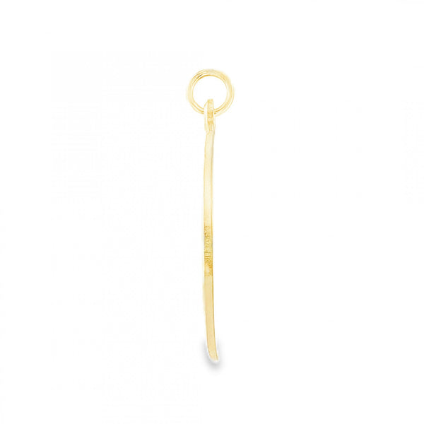 9ct Yellow Gold St Christopher Pendant - 27x27x1mm - 8.4g