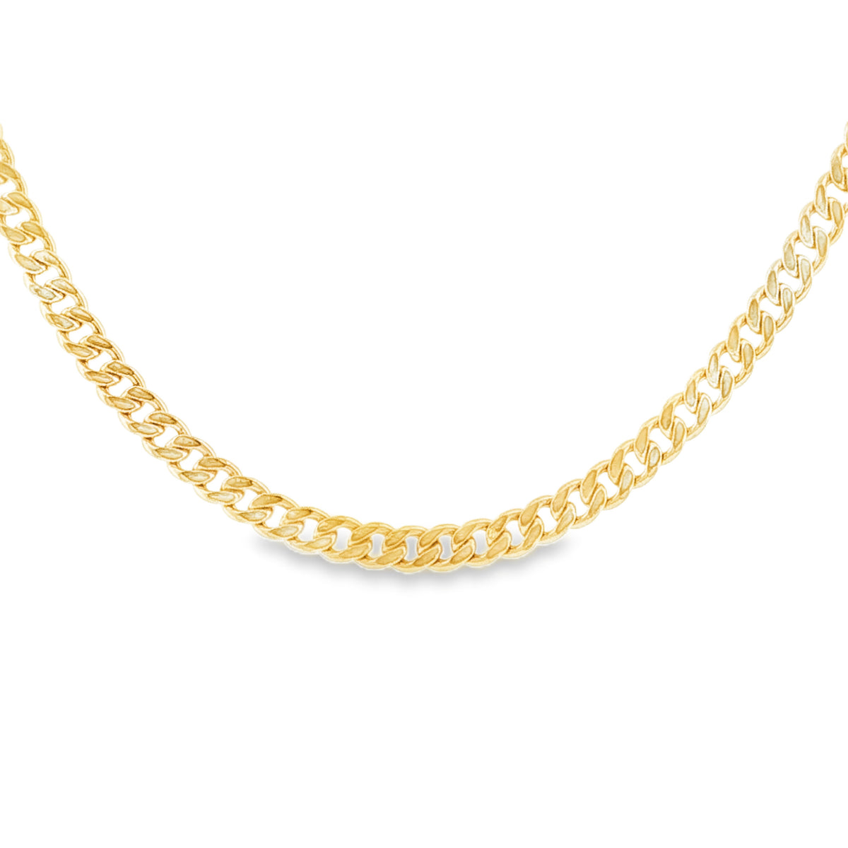 9ct Yellow Gold Fine Curb Chain - 20" - 4.2g
