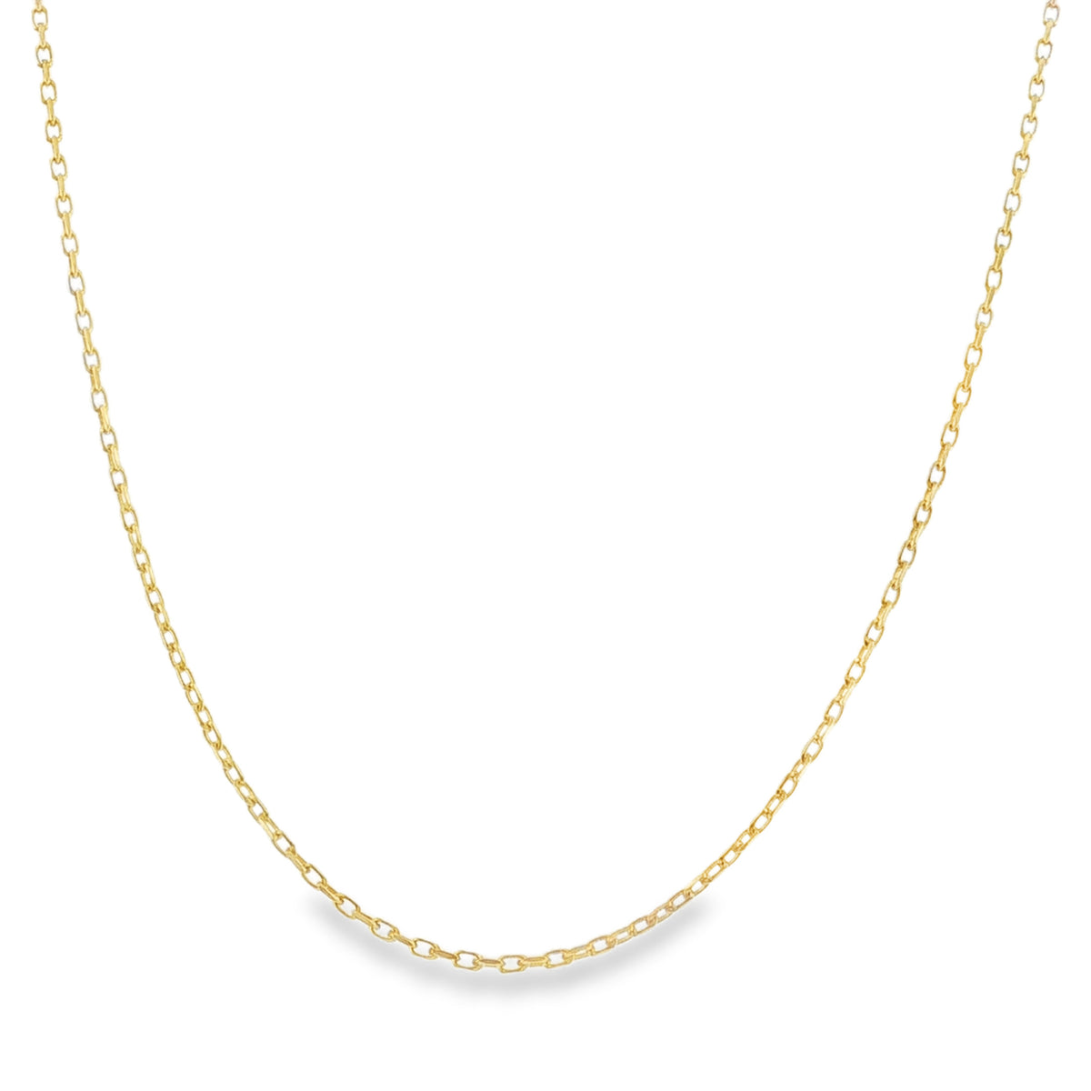 9ct Yellow Gold Fine Trace Chain - 16" - 2.1g