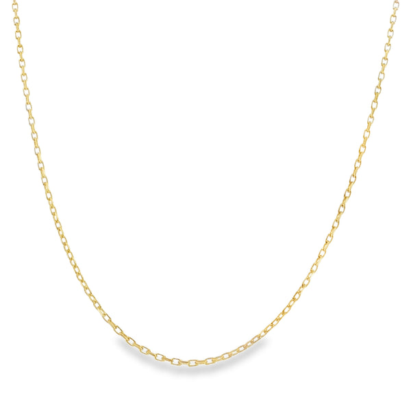 9ct Yellow Gold Fine Trace Chain - 16" - 2.1g