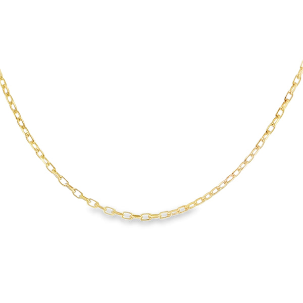 9ct Yellow Gold Fine Trace Chain - 16" - 2.1g