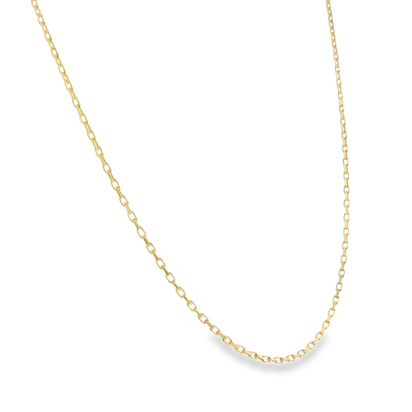 9ct Yellow Gold Fine Trace Chain - 16" - 2.1g