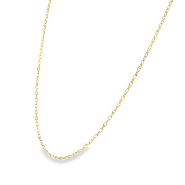 9ct Yellow Gold Fine Trace Chain - 16" - 2.1g