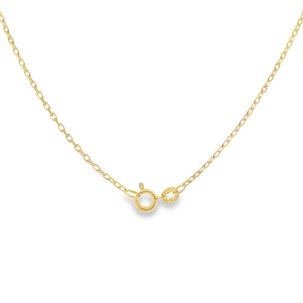 9ct Yellow Gold Fine Trace Chain - 16" - 2.1g
