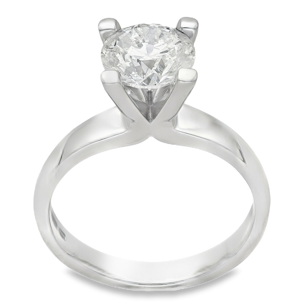 18ct White Gold Diamond Solitaire Engagement Ring - 1.64ct