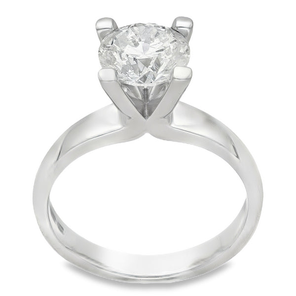 18ct White Gold Diamond Solitaire Engagement Ring - 1.64ct
