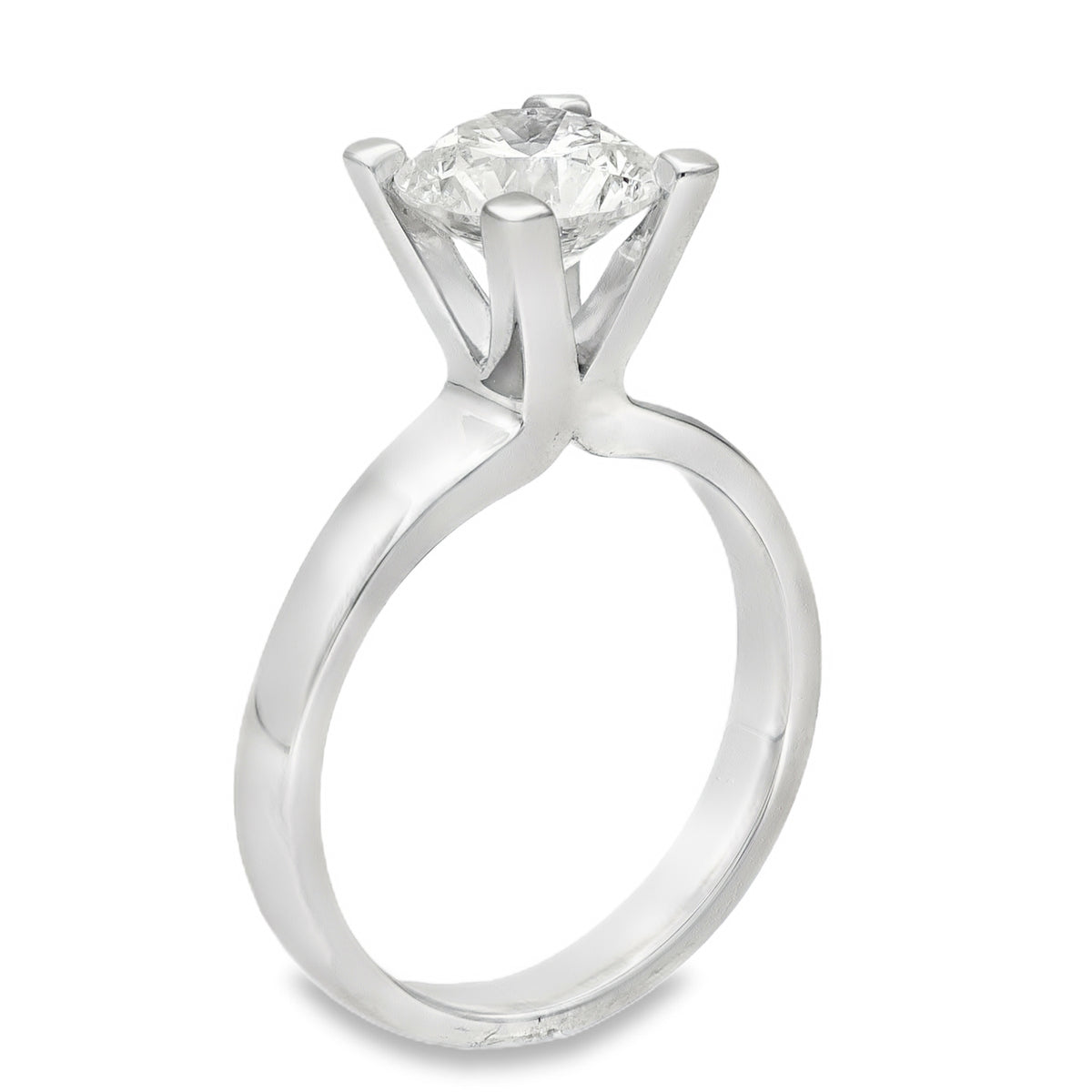 18ct White Gold Diamond Solitaire Engagement Ring - 1.64ct