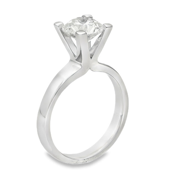 18ct White Gold Diamond Solitaire Engagement Ring - 1.64ct