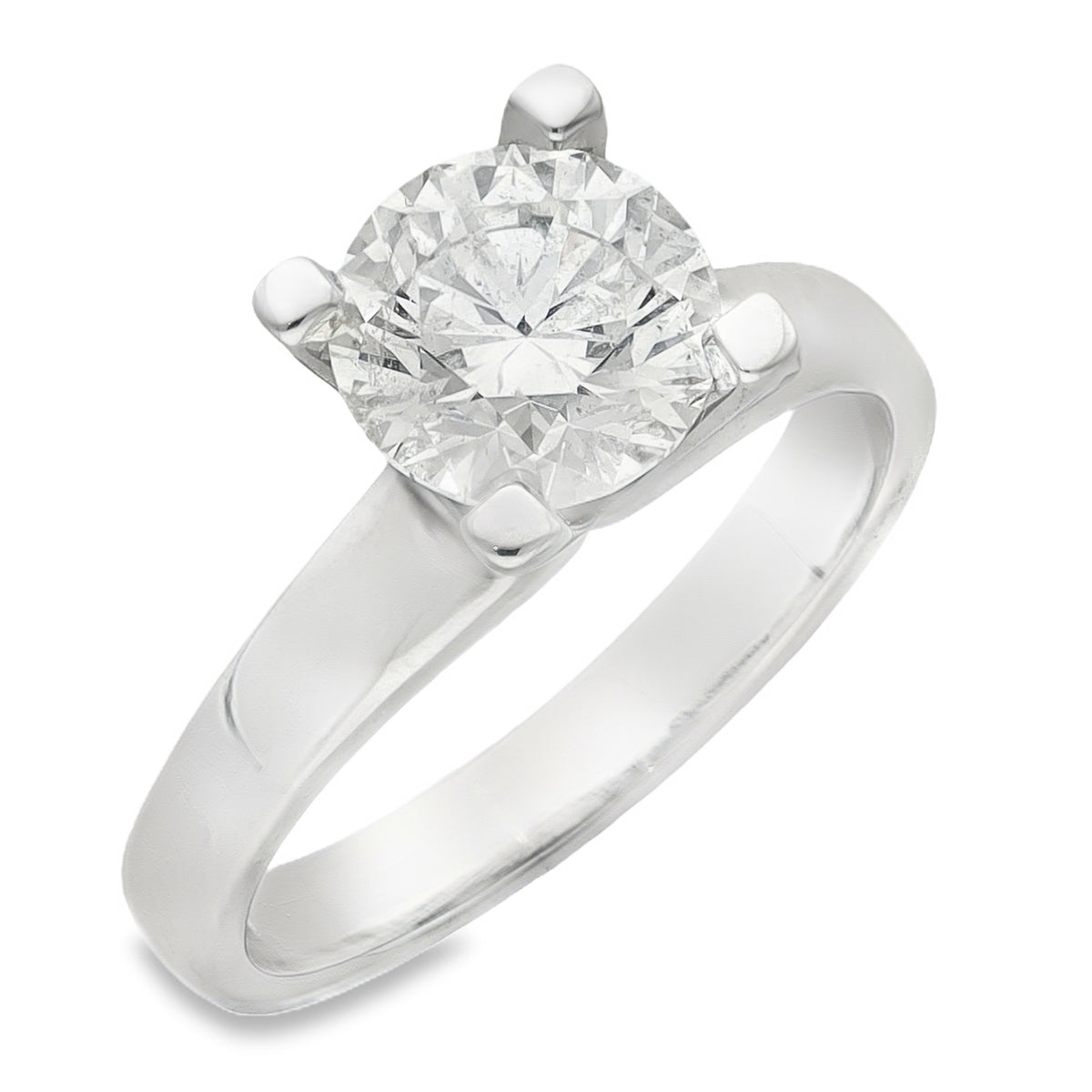 18ct White Gold Diamond Solitaire Engagement Ring - 1.64ct