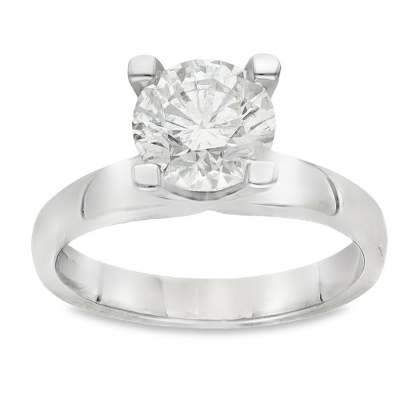 18ct White Gold Diamond Solitaire Engagement Ring - 1.64ct