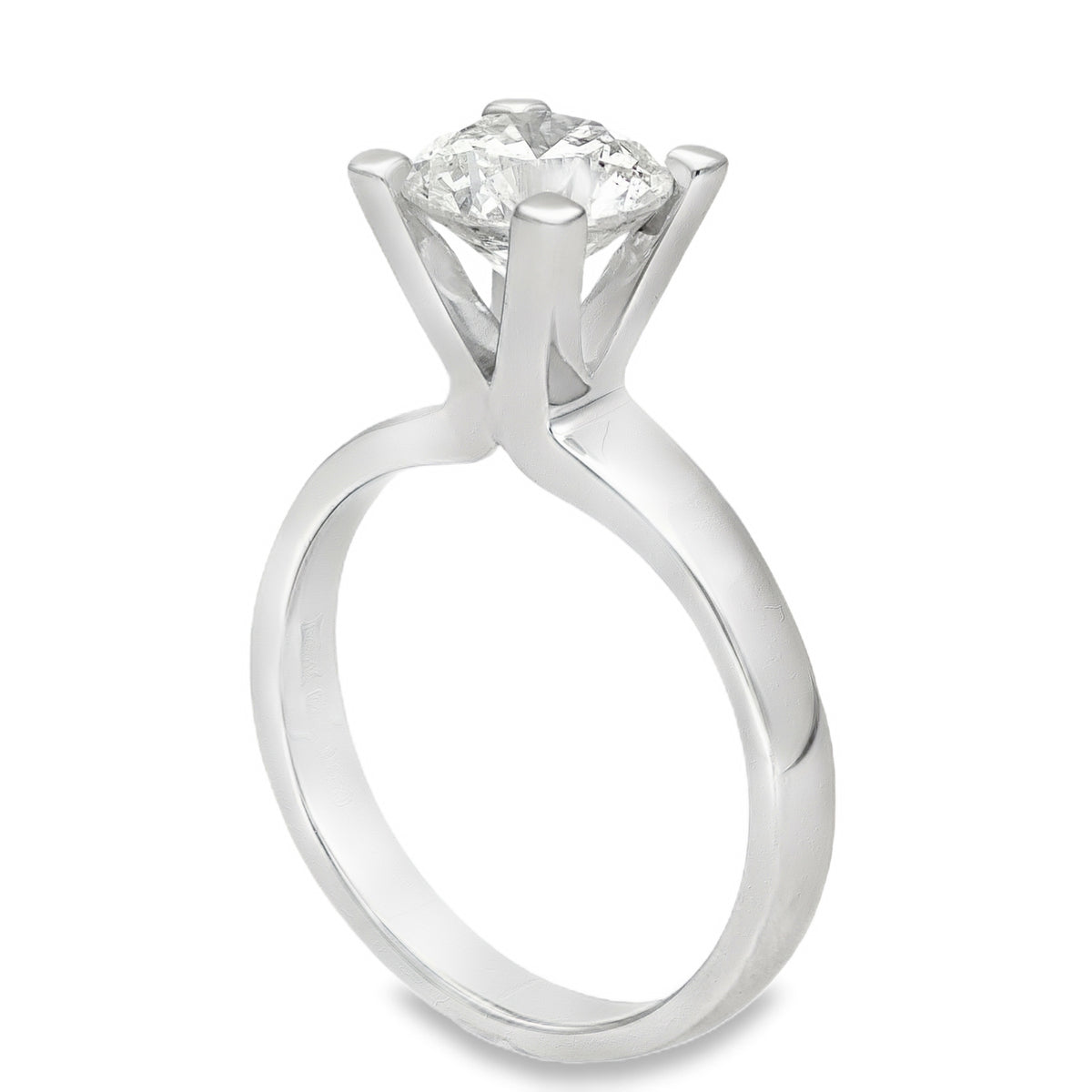 18ct White Gold Diamond Solitaire Engagement Ring - 1.64ct